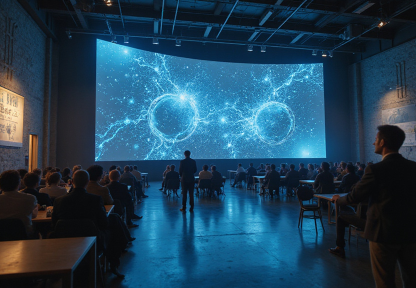Representação visual de O impacto da inteligência artificial na indústria de entretenimento em 2025